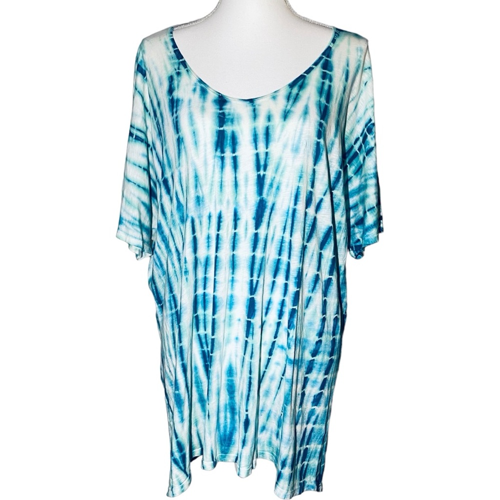 Show Me Your MuMu Mellow Women's XS Tie Dye Tunic Short Sleeve Oversized Benji